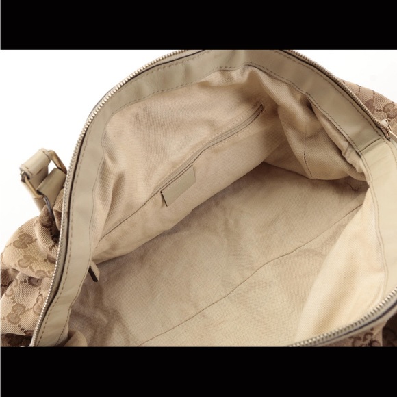 Gucci sukey domed shoulder bag inGG canvas Ivory leather - Picture 6 of 11